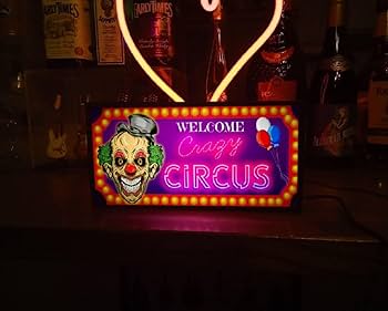 ピエロ クレイジー サーカス ホラー 殺人鬼 看板 置物 雑貨 ライトBOX Amazon.co.jp: ピエロ クレイジー サーカス ホラー ゾンビ