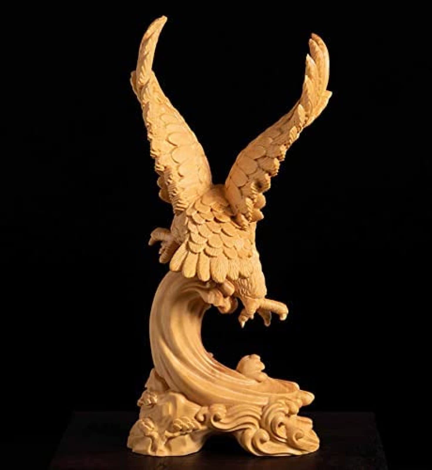 Amazon.co.jp: 銅像 ワシの像の装飾、木彫りの鳥の動物の彫刻の装飾的