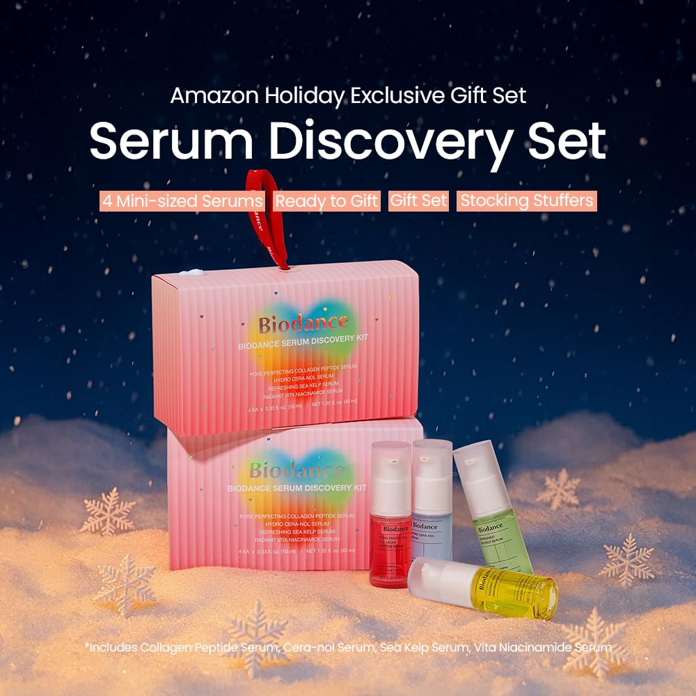 BIODANCE Serum Discovery Set: 4 Mini Serums Set, Korean Skin Care with Collagen Peptide, Ceramide Panthenol, Sea Kelp, Vitamin C Niacinamide, Valentines Day Gifts for Her, Skin Care Set - Image 2