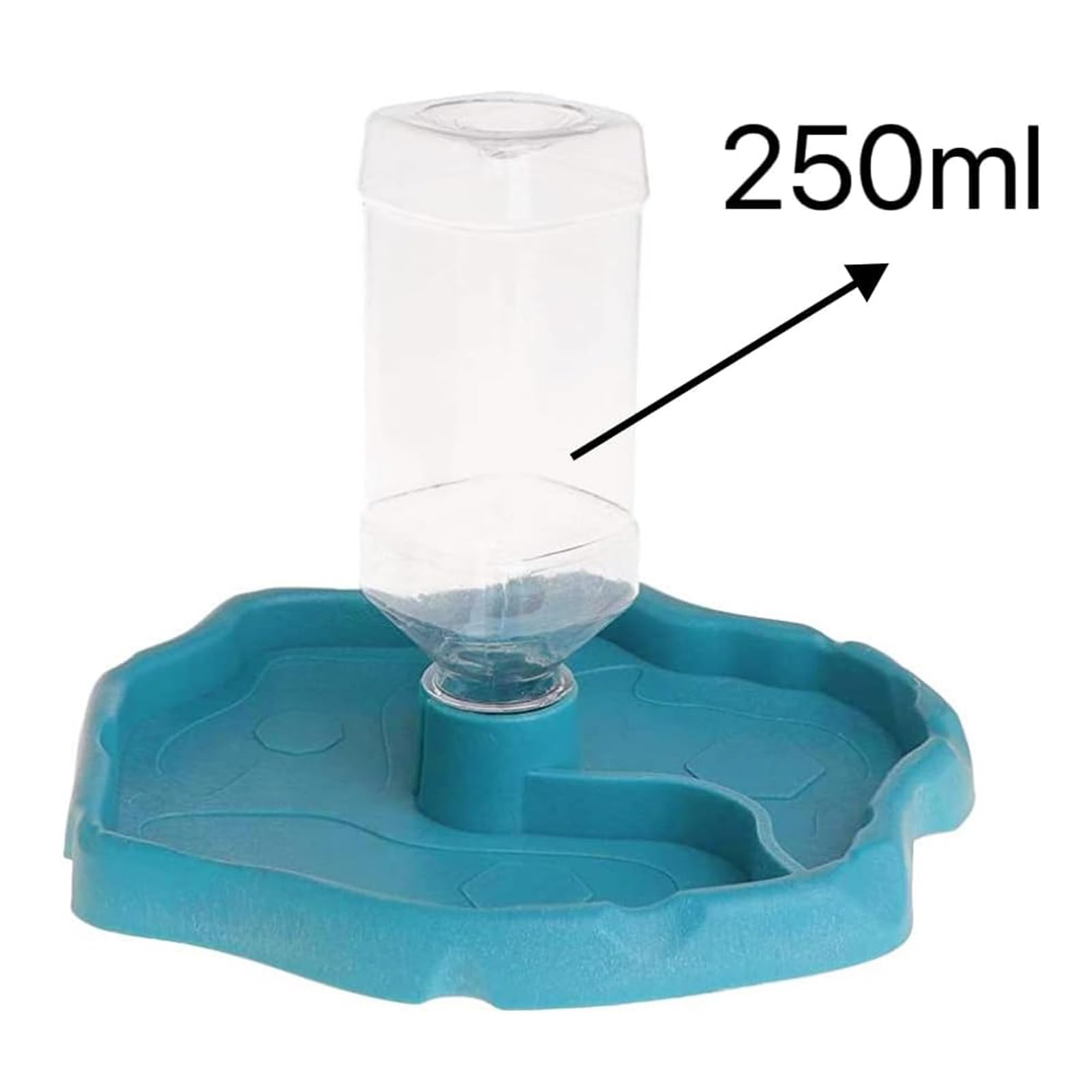 Abbeveratoio per Tartarughe Ciotola per Acqua per Rettili 2 in 1 Distributore Automatico di Acqua per Mangiatoia per Rettili Dispenser per Acqua per Tartarughe Serbatoio per Acqua Automatico
