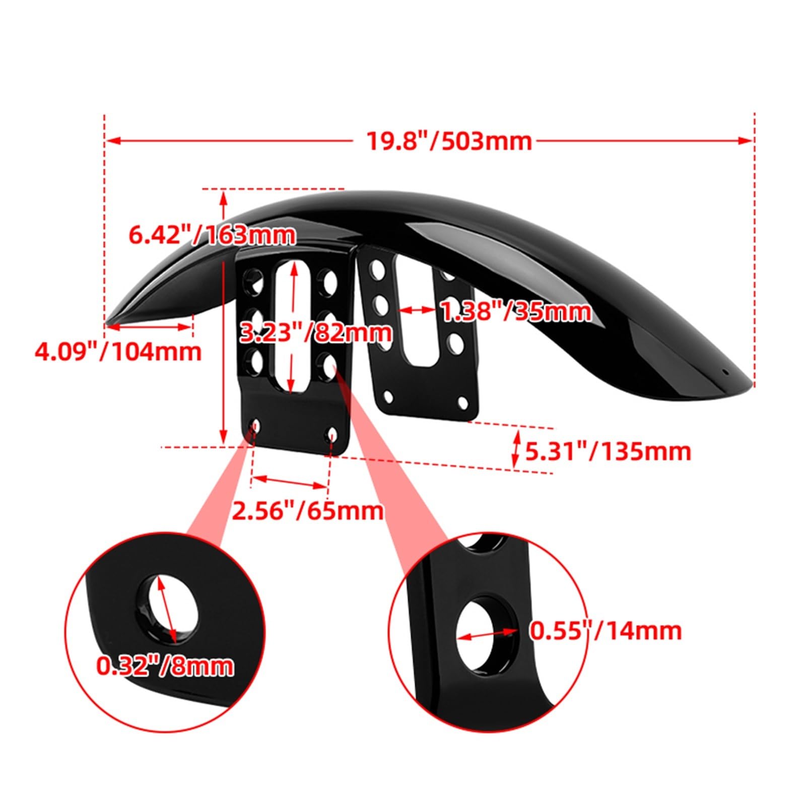 Moto Parafango Anteriore Copertura Della Protezione Nero Lucido Accessori Per Harley Sportster Ferro 1200 XL 883 XL1200 48 72 1988-up