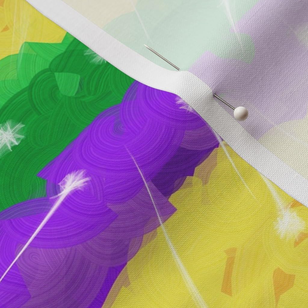 Spoonflower Fabric - Mardi Gras Sparkle Purple Parade Costume Celebration Printed on Petal Signature Cotton Fabric by The Yard - Sewing Quilting Apparel Crafts Decor