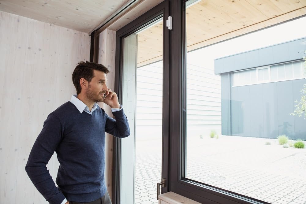 ABUS Secoris Funk-Öffnungsmelder Slim weiß – Magnetkontakt für Fenster & Türen, EN Grad 2, Batterielaufzeit 3 Jahre, kompatibel mit Secoris (BUMO60030) & Secvest (FUAA50000, FUAA50500)