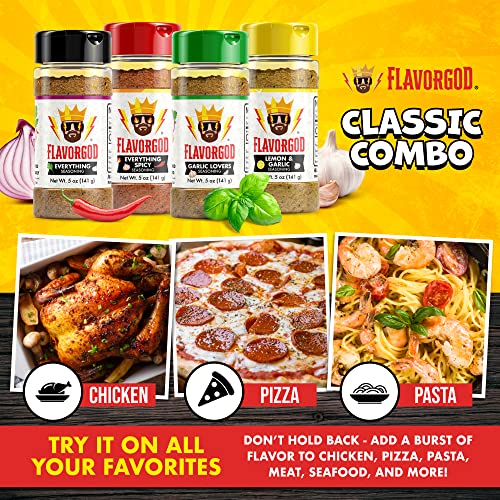 Flavor God Classic Combo Pack Of 4 Seasoning & Spices For Cooking