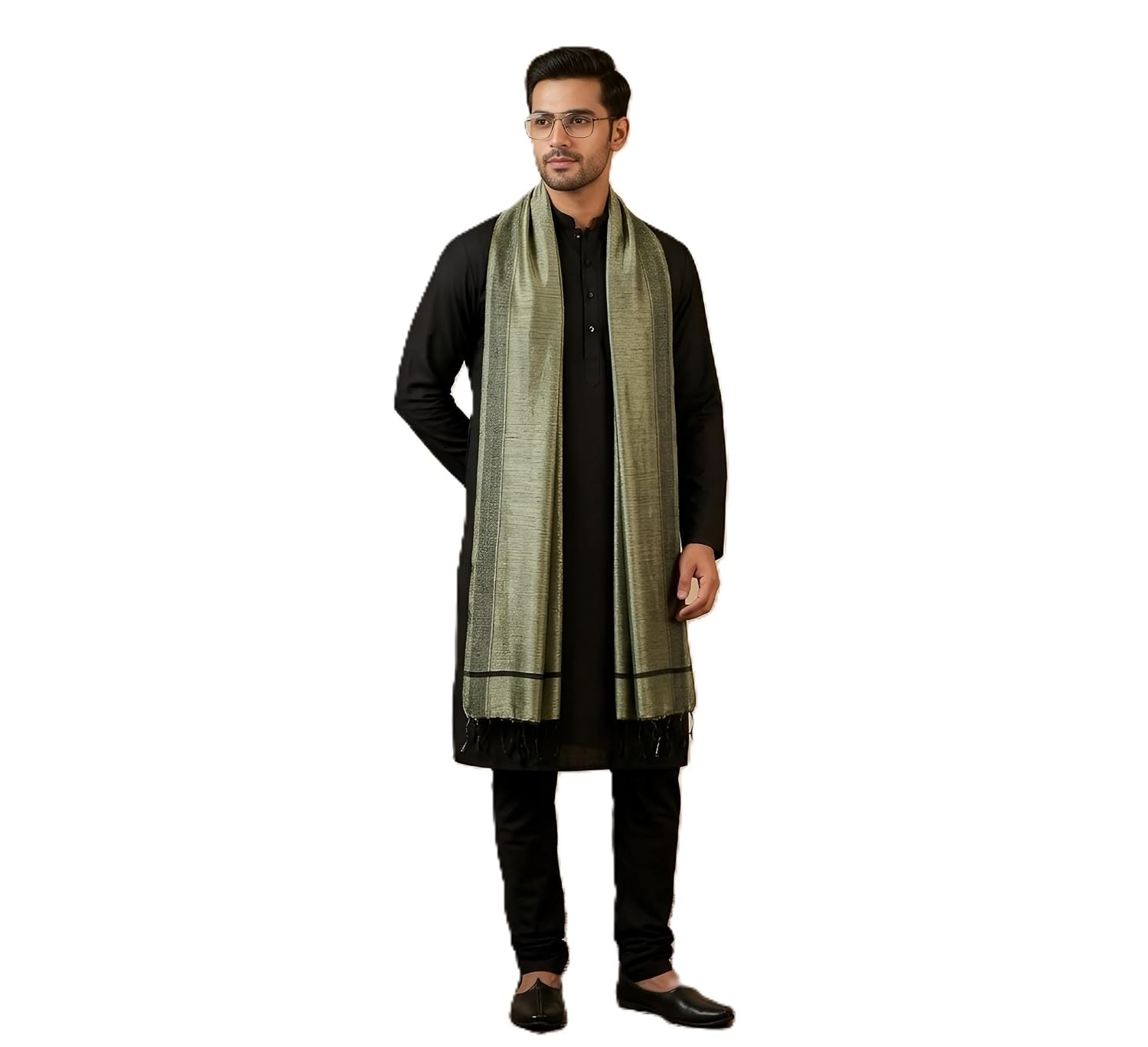 MUFFLY Men's Khadi Cotton Dupatta with Natural Slub Dusty Texture & Tassel Border | Handloom Style Lightweight Breathable ... - Review, Price and Buying Guide