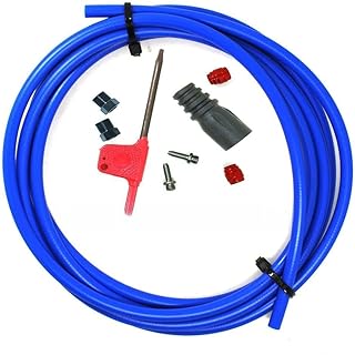 Yhenlovtt Kit de manguera de freno de bicicleta de 2 m para Sram RED AXS para Force Axs, juego completo con herramientas, componentes de goma y acero, varios colores disponibles (azul)
