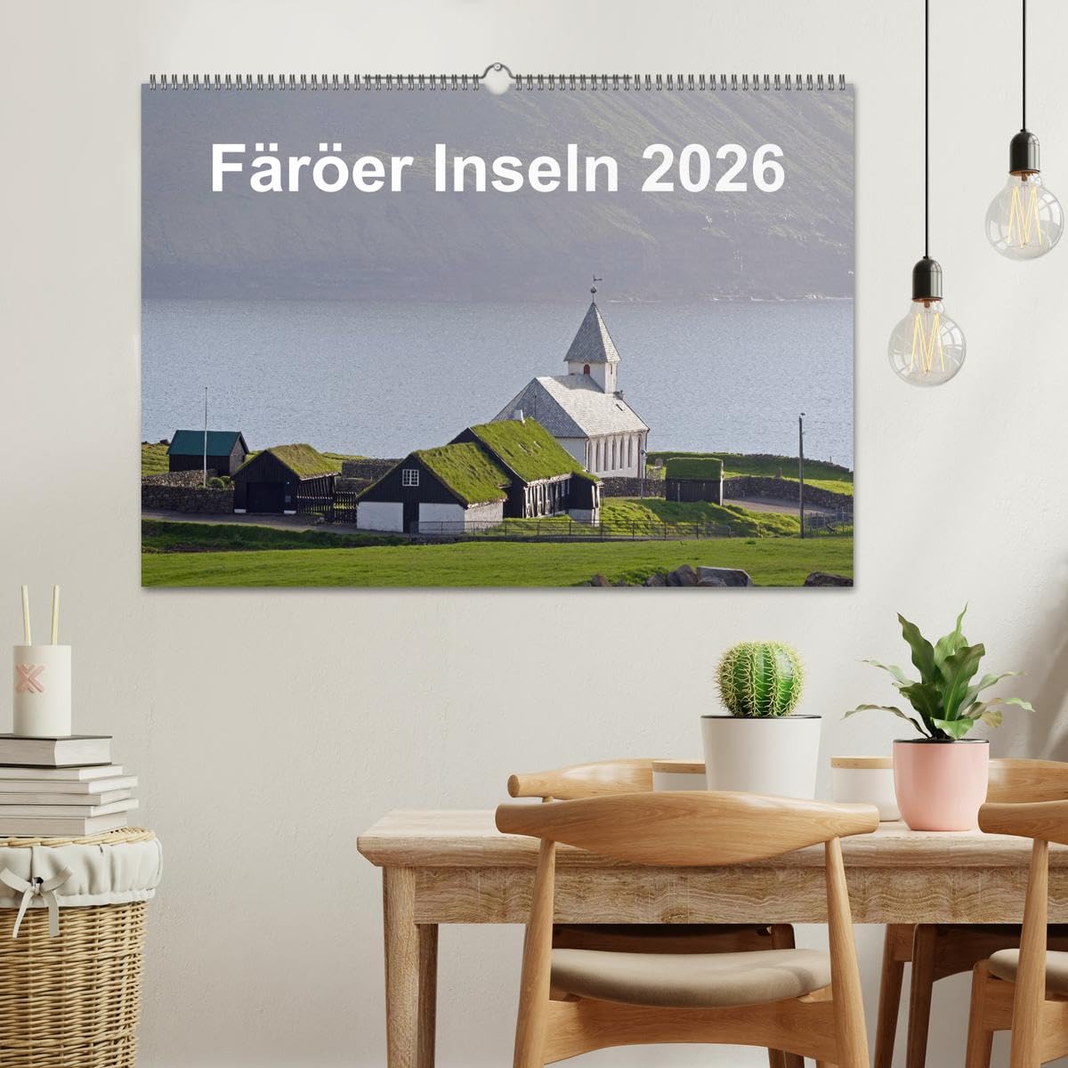 Färöer Inseln 2026 (Wandkalender 2026 DIN A2 quer), CALVENDO Monatskalender: Landschaft, Architektur, Küste und Wolken auf den Färöer Inseln