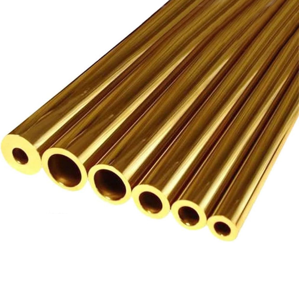 Tubo Tondo in Ottone H62 50cm 13mm Diametro Esterno Spessore Parete 0,5/1/1,5/2mm Senza Saldatura