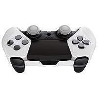 Vista 8 de PlayVital Ninja Edition Glow in Dark Half-Covered Silicone Cover for ps5 Edge Wireless Controller, Ergonomic Protector Soft Rubber Case for ps5 Edge