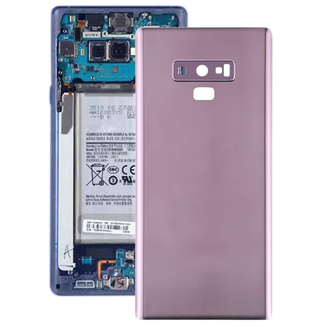Batterie supérieure face arrière pour Note9 lentille caméra finition violette - 7