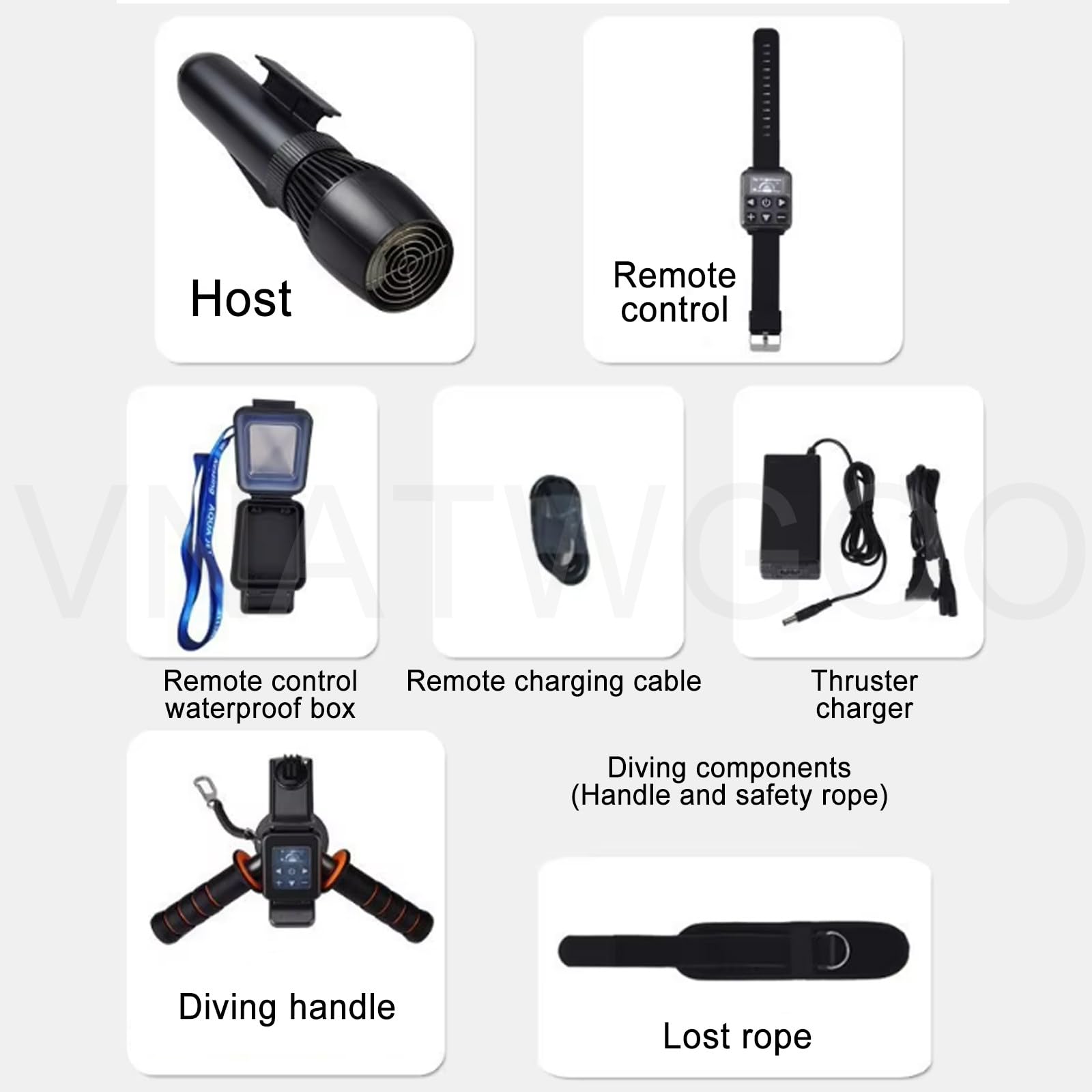 Scooter de Plongée sous-Marin Moteur sans Balais 500W 16000mAh