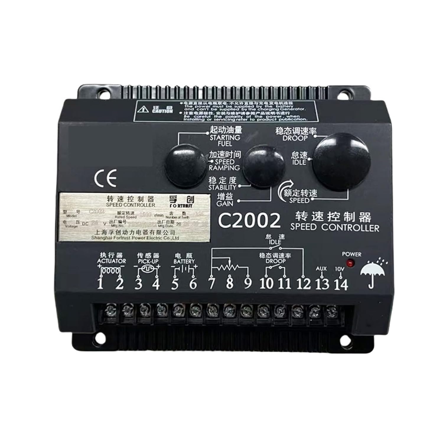 Genset Speed Contronller C2002 Speed Control Unit C2002 Speed Governor C2002 for Diesel Engine Generator C 2002