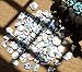Lanyani Broken Ceramic Porcelain Tiles for Mosaic Crafts Glazed Irregular Blue and White China Plate Mosaic Tiles, 11x11 inch