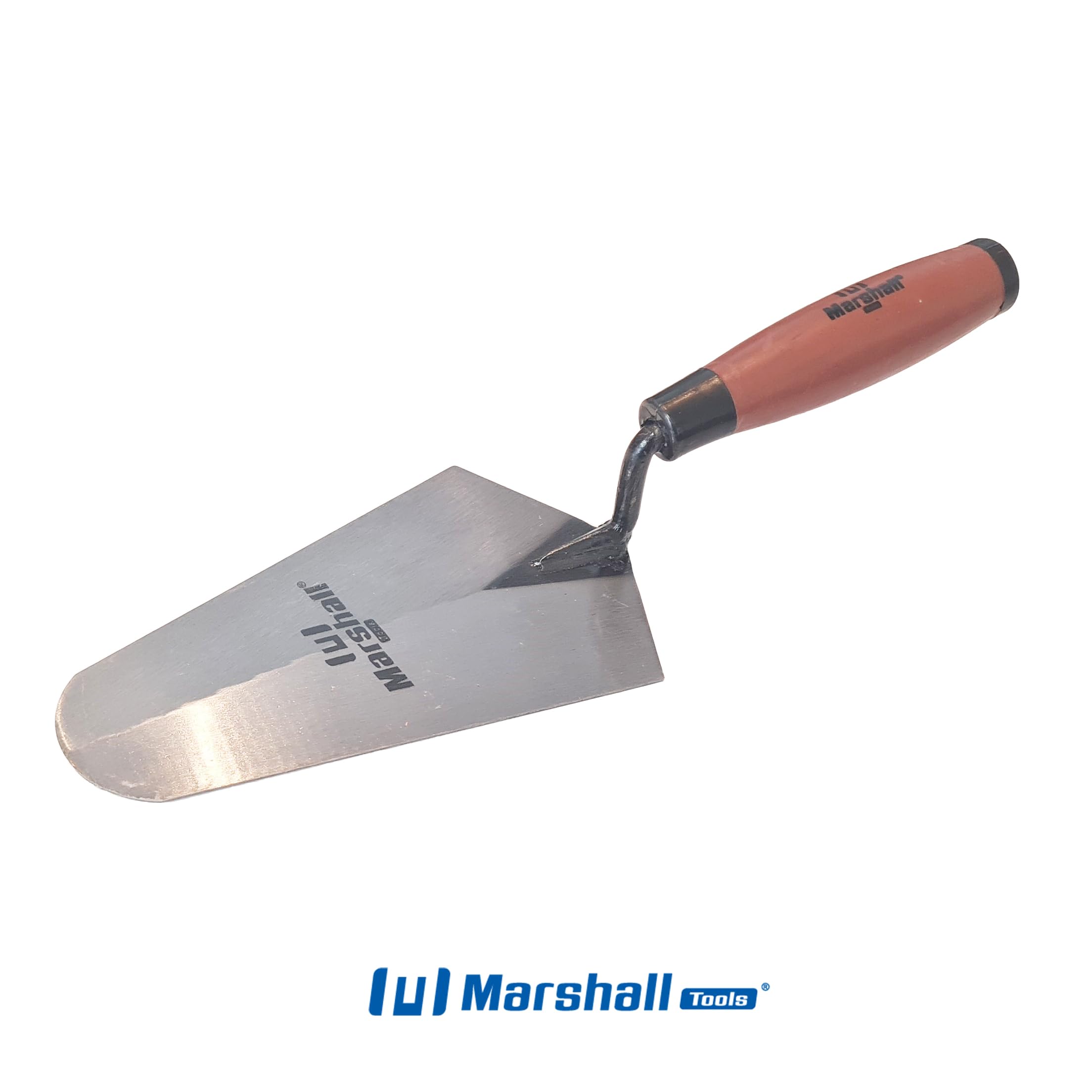 Marshall Tools Brick Trowel with ProGrip Handle for Mixing and Applying Mortar in Bricklaying & Masonry, Multicolor, 20cm - Image 3