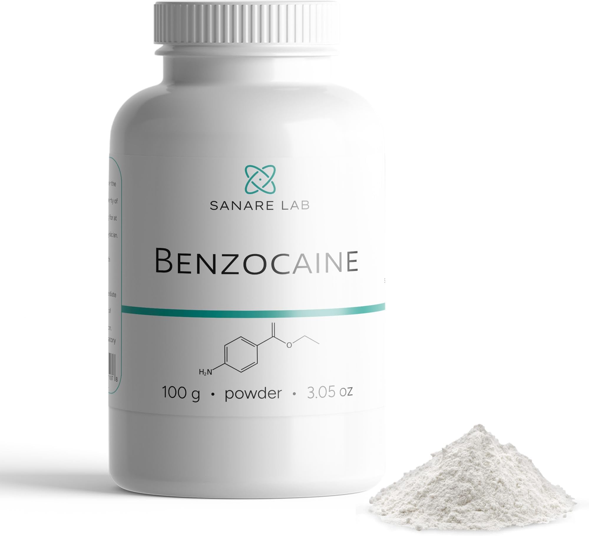 Sanare Benzocain Powder high Purity 50 Grams (100 gr)