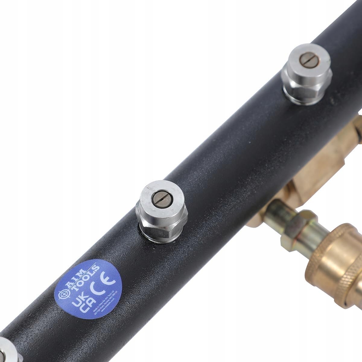 Rosfix Zestaw do mycia podwozia 275 barów - 7 dysz 40°, 1/4" Quick Plug, łącznie 126 cm | stal nierdzewna, gumowe kółka | czyszczenie samochodów i płaskich powierzchni, akcesoria do myjki