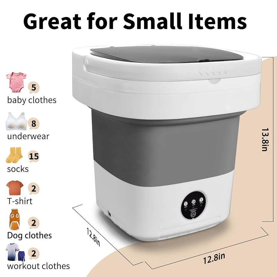 Amazon.com: Portable Washing Machine, 16 L Mini Washer with
