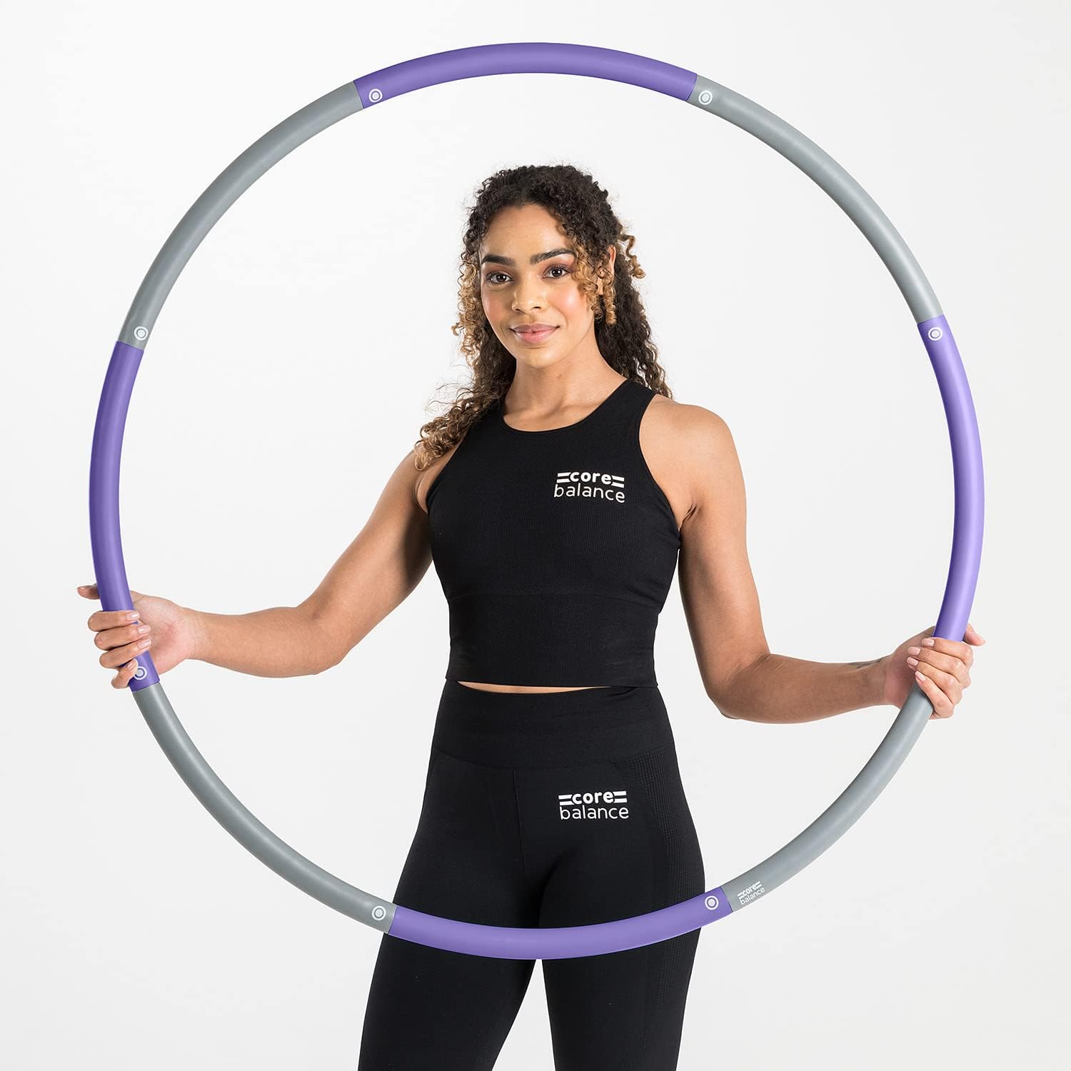Weighted Hula Hoop For Adult Fitness Foam Padded Size Adjustable 1kg (Smooth or Wavy)