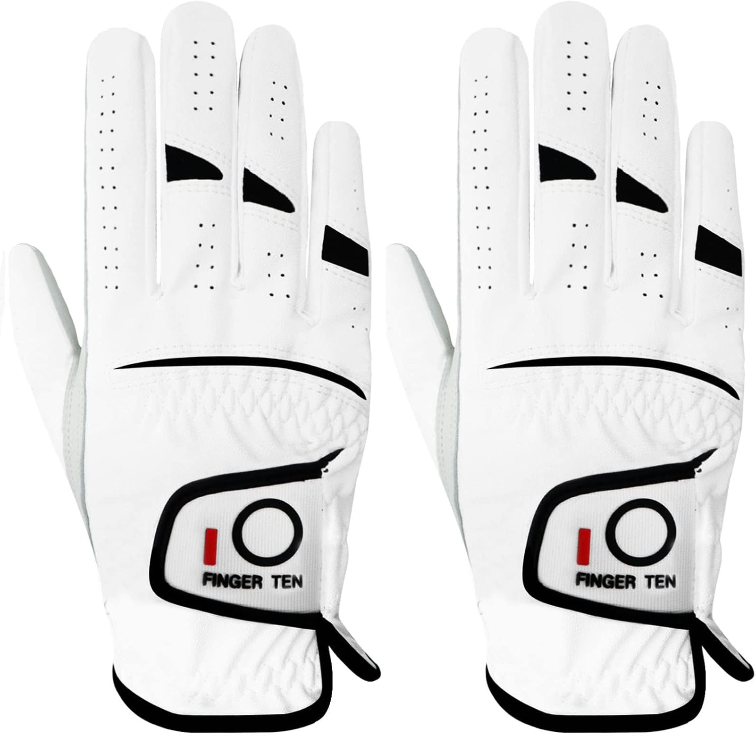 FINGER TEN Golf Gloves Men Right Handed Golfer 2 Pack Soft