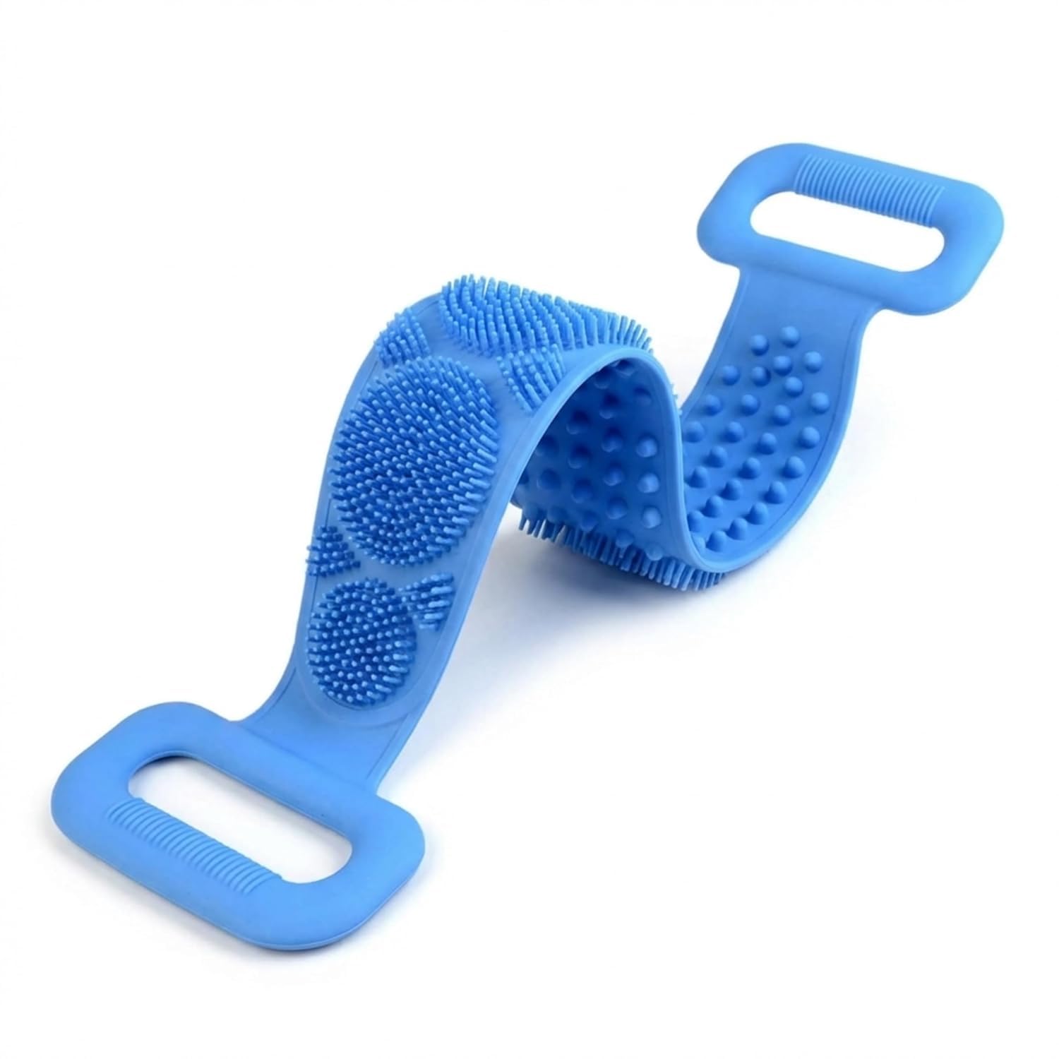 Silicone Body Back Scrubber – Double-Sided Bathing Brush for Deep Cleansing, Exfoliation & Massage, Shower Scrubber Belt for Dead Skin Removal, Easy-to-Clean Body Brush (Multicolor)-image-9