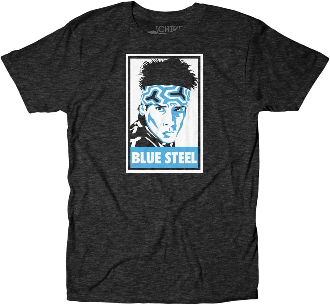Funny Zoolander Movie Tee – Blue Steel Male Model Graphic T-Shirt