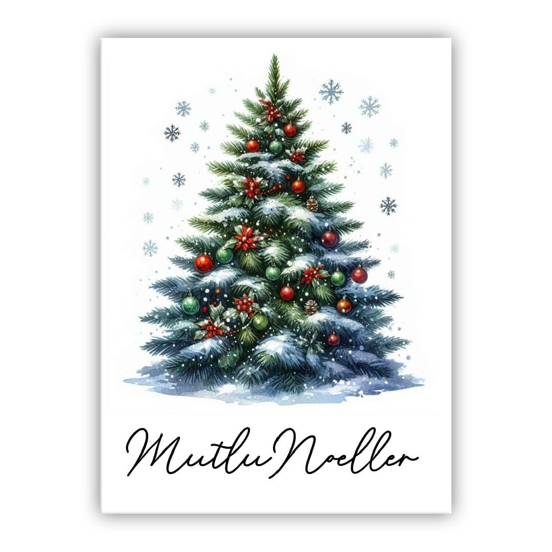 Multilingual Christmas Card – Merry Christmas Card in different languages (• Turkish – Mutlu Noeller)