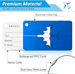 Luggage Tags 6 Colours Aluminium Luggage Tags Metal Travel Tags Aircraft Metal Luggage Tags
