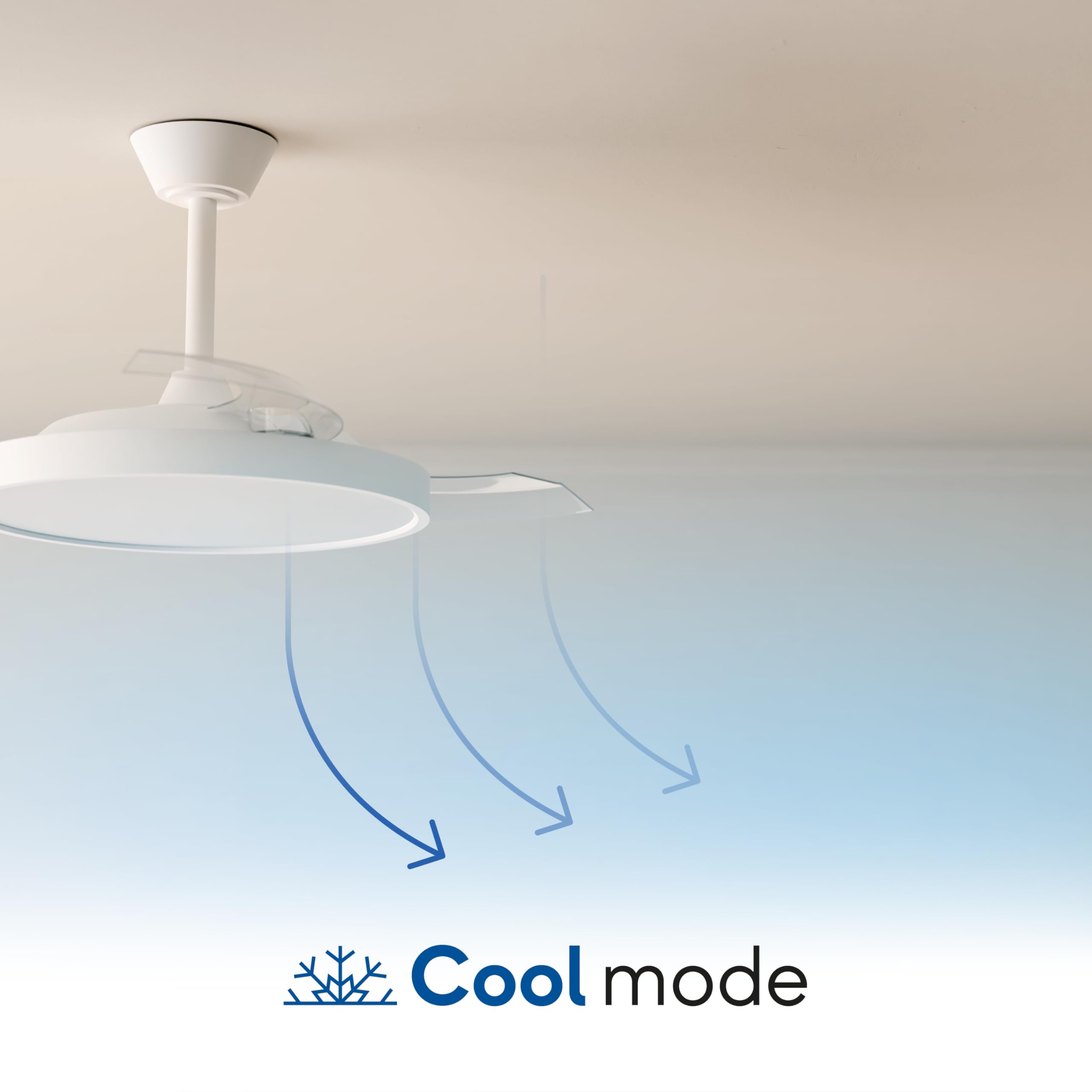 Sulion - Ventilador de Techo con Palas Retráctiles y con Luz LED Regulable BOMBAY ESTILO | Motor DC Silencioso, 6 Velocidades, Mando a Distancia, Función Verano/Invierno, Color Madera