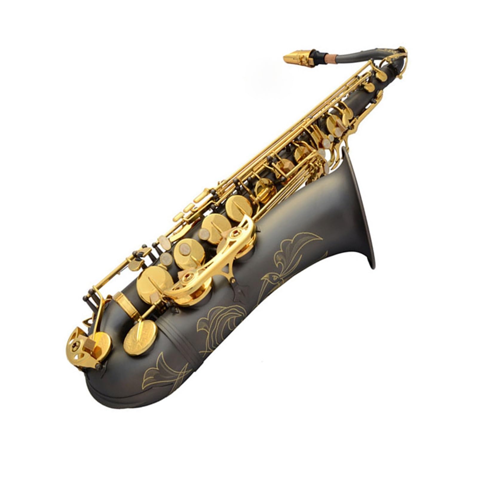 Saxofón Tenor Profesional en si Bemol, níquel Mate, Instrumento Musical para Principiantes.