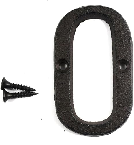 Miniatura 16 de Letras del abecedario de 3" en metal de hierro fundido decorativas, estilo clásico, para colgar letreros de pared, dirección, nombre, letrero con la