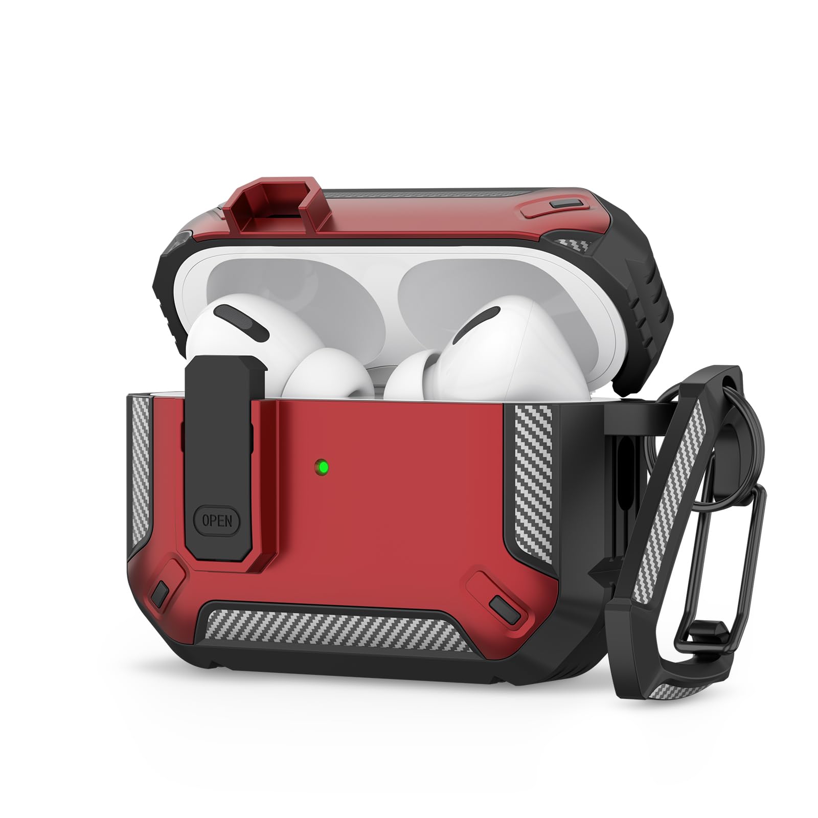 Meliya for AirPods Pro 2nd/1st Generation Case Cover with Secure Lock, Automatic Pop-up Full Protection Hard Protective Case for Apple AirPods Pro 2 (