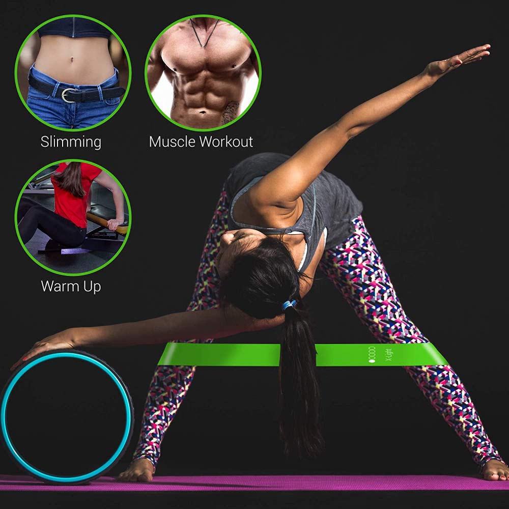 RajoNN Widerstandsbänder-Set für Männer und Frauen, 5er-Pack, Verschiedene Widerstandsstufen, elastisches Band für Zuhause, Fitnessstudio, Lange Übungen, Workout, Yoga, inklusive Tragetasche