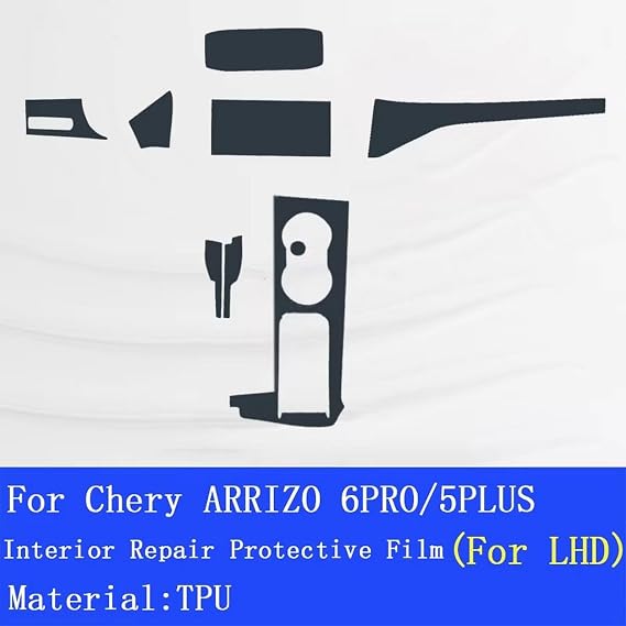 カーインテリア センターコンソール透明 TPU 保護フィルム 傷防止 修復ステッカー アクセサリー Chery ARRIZO 6PRO/5 Plus用