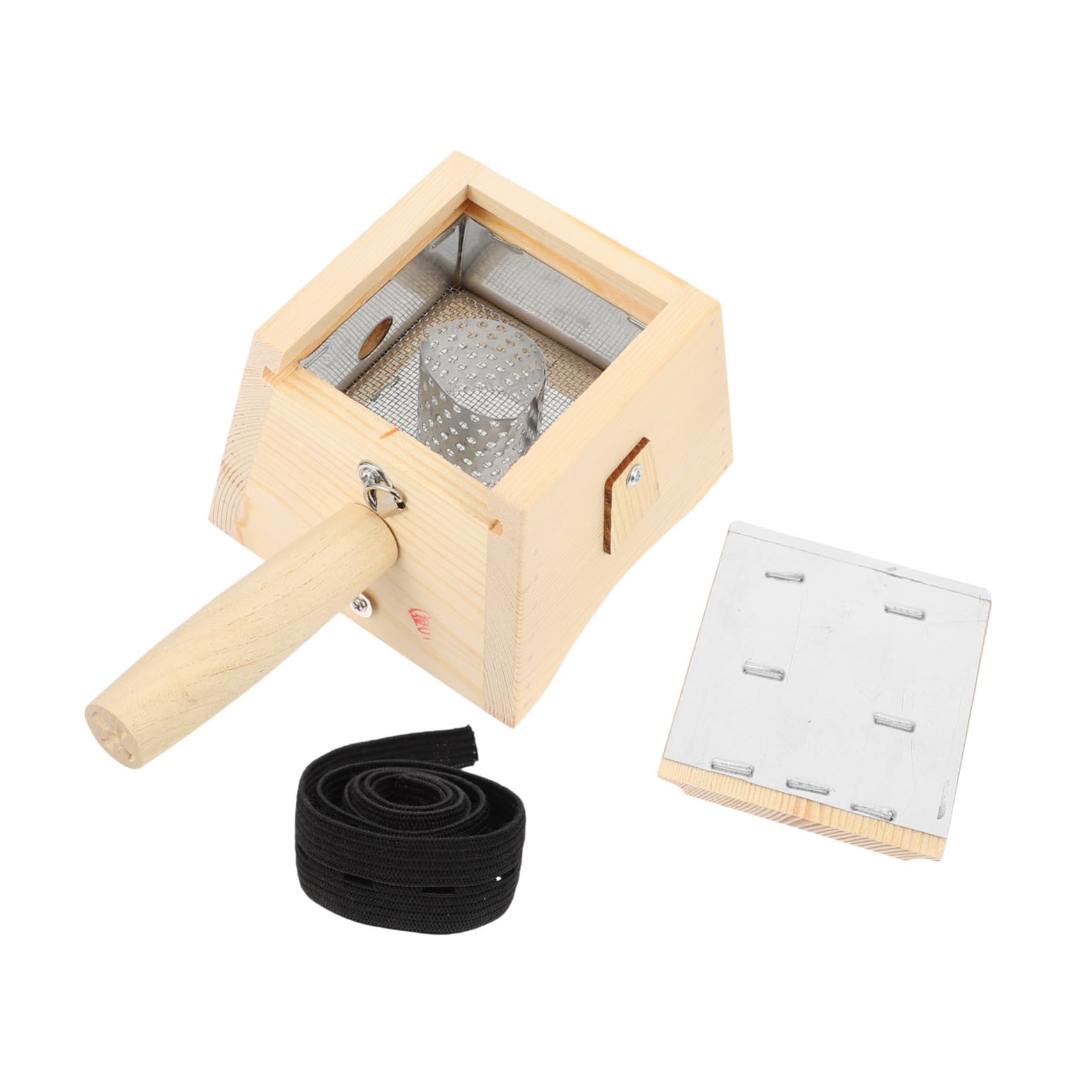 Anneome 1 Set Boxes Wooden Moxibustion Box Moxibustion Massager Holder Cone Holder Moxa Burner Holder Cone Stand Roller Stick Moxibustion Holder Moxa Heat Tank Stick Holder Purifier Yellow