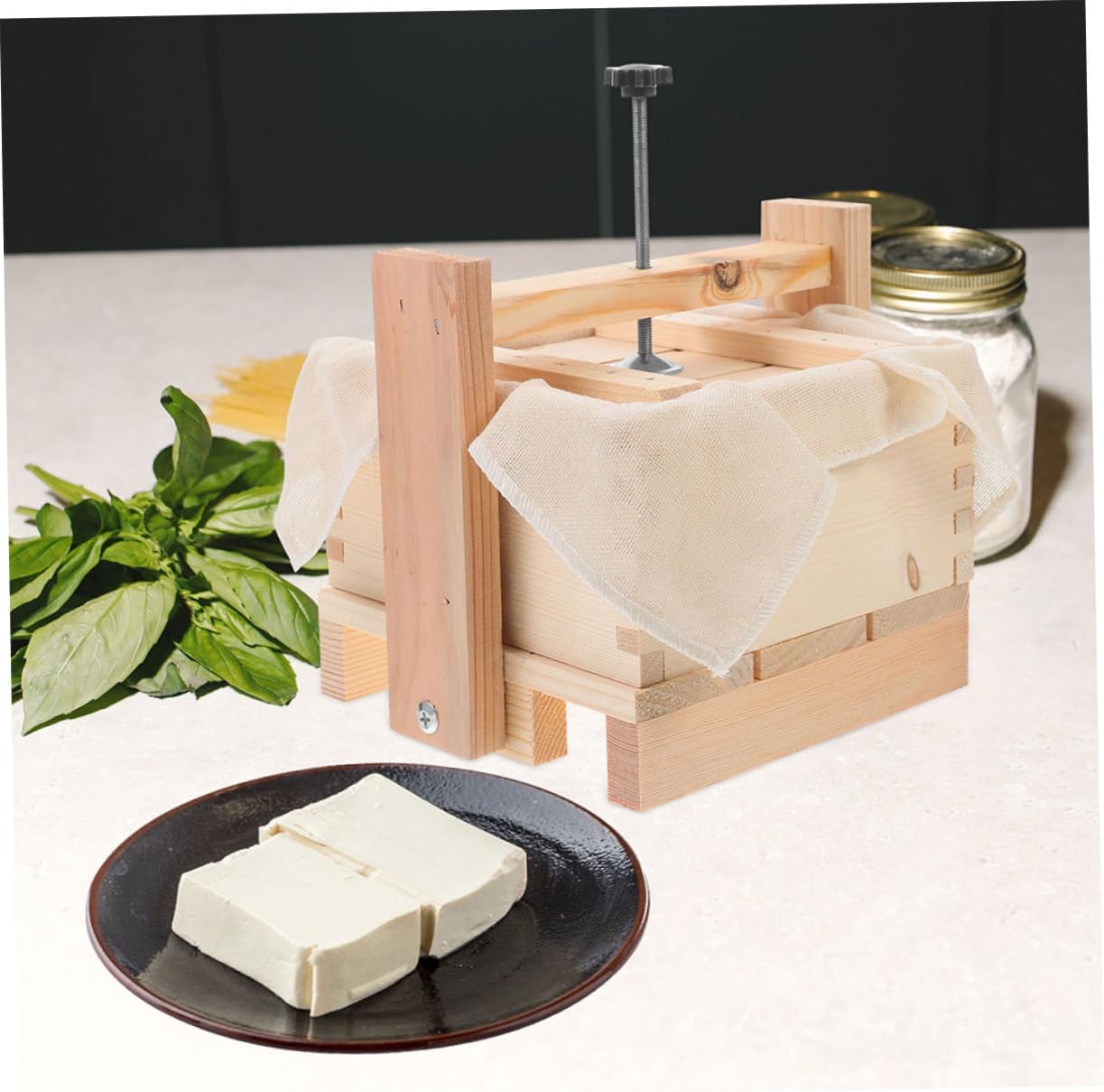 1set Homemade Tofu Wooden Tofu Making Tool for Bean Curd Easy to and Demold Kitchen Essential