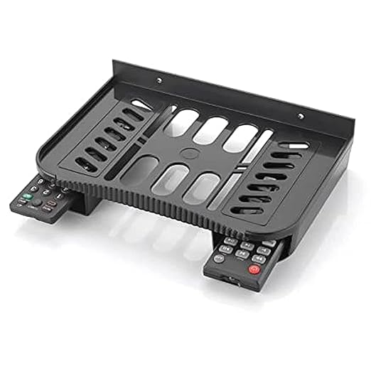 XML Set Top Box Stand/DTH Stand/WiFi Router Stand/Wall Shelf/Wall Rack Holder Plastic Black for Living Room,Office,Hotel at Rs. 121