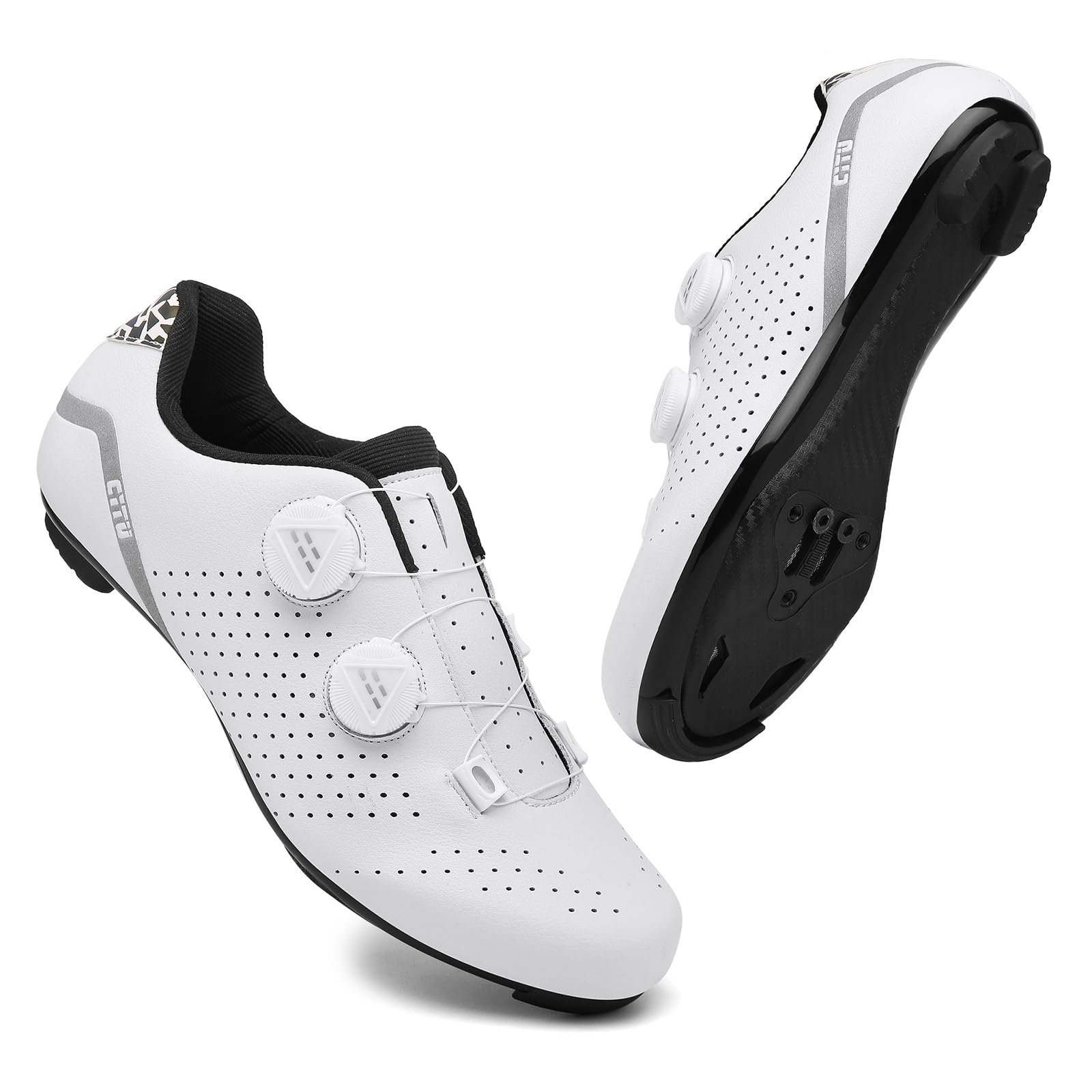 Fahrradschuhe Rennradschuhe für Herren, Kompatibe Look SPD SPD-SL Delta Lock Pedal Rennrad Schuhe Radsportschuhe