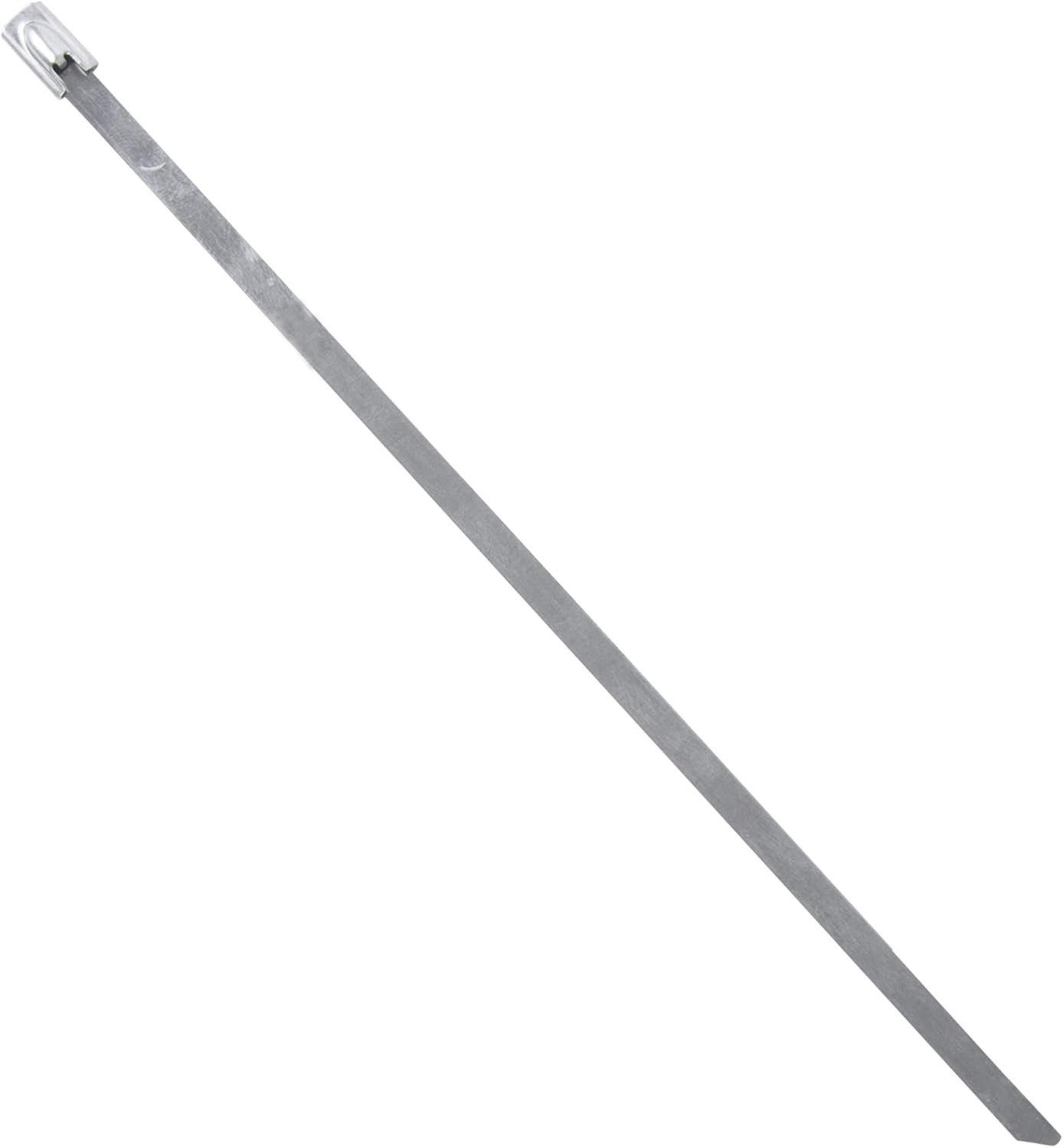 Calterm 73350 Stainless Steel Cable Tie, 6 Inch., 100 lb. Tensile Strength, Wire / Cord Management Industrial and Household Use, Metal Zip Tie, 10 Pk.