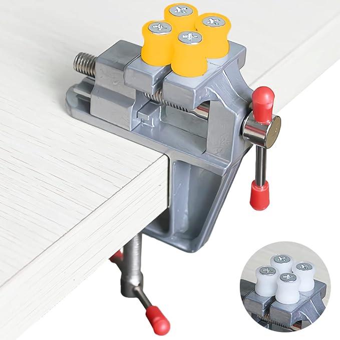 Mini Bench Vise Small Table Clamp Universal Drill Press Vise for DIY