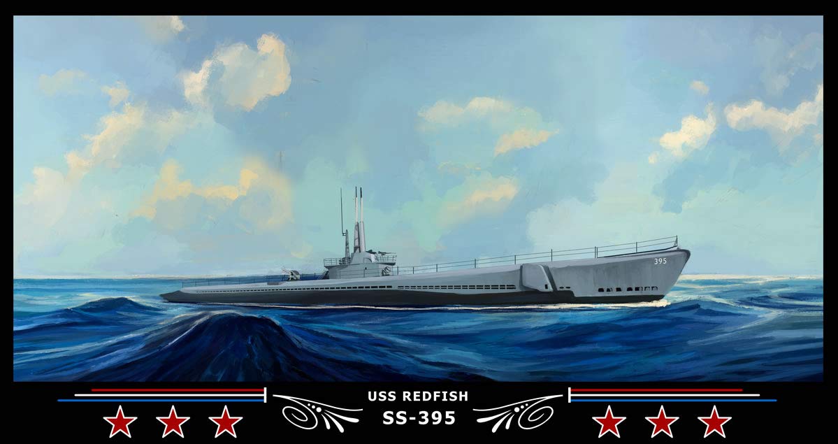 Amazon.com: Navy Emporium USS REDFISH SS 395 Art Print: Posters