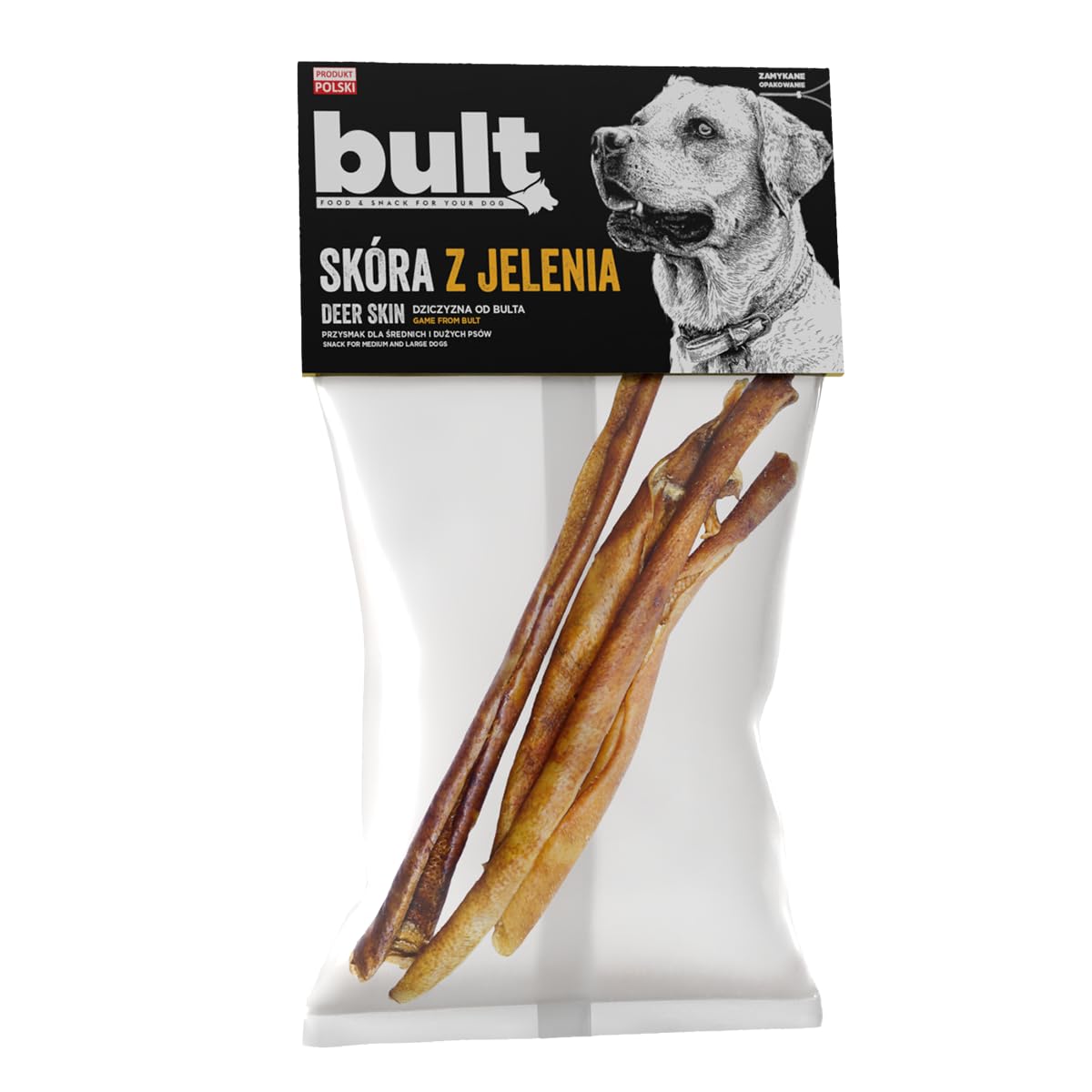 BULT Golosinas para Perros, Piel de Ciervo, 100 g