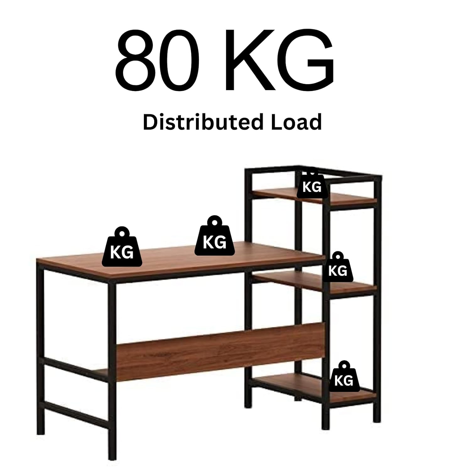 Engineered Wood Computer Table | 1 Year Warranty | Powder Coated Computer Table For Home & Office Work, Study Table For Adults, Home Office Table For Desktop Pc | 150 X 60 X 75 CM/DIY, Brown 23 61M3WFASCaL. SL1500