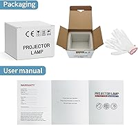 Vista 7 de GOLDENRIVER Lámpara de proyector ET-LAE12 de alta calidad con bombilla Phoenix original con carcasa compatible con proyectores PANASONIC PT-EX12KE