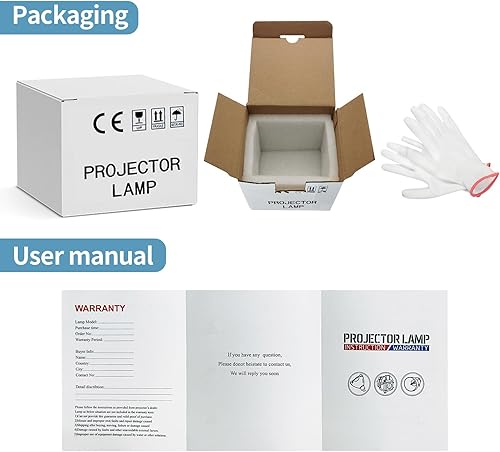 Miniatura 7 de GOLDENRIVER Lámpara de proyector ET-LAE12 de alta calidad con bombilla Phoenix original con carcasa compatible con proyectores PANASONIC PT-EX12KE