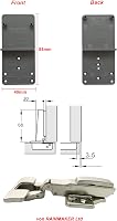 LOOTICH 35mm Sarokzáró Soft Close Hidraulikus Ajtópánt Bútor Szekrény 8db 2