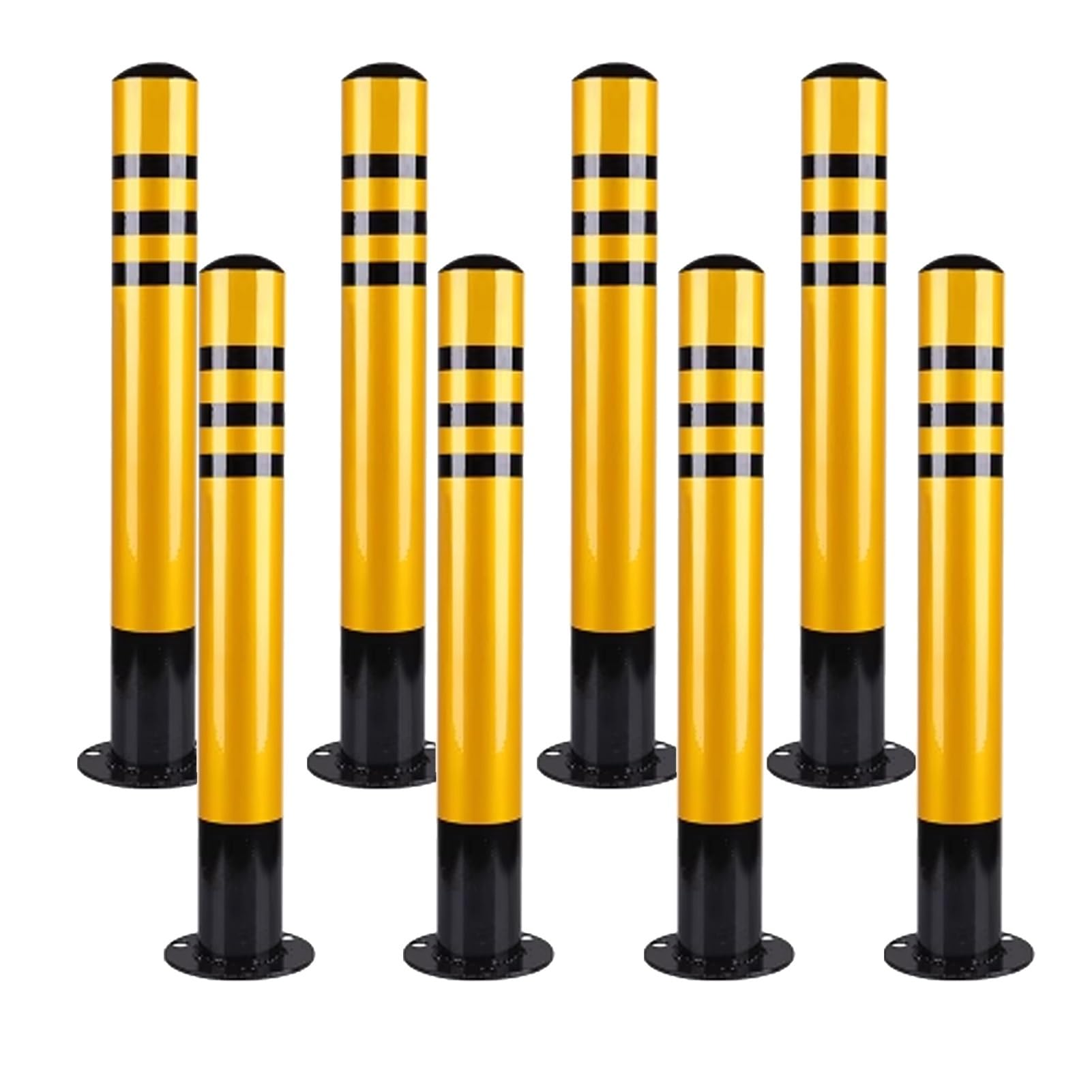 Poteau de stationnement acier inoxydable barrière de sécurité allée bloqueur durable lot 8