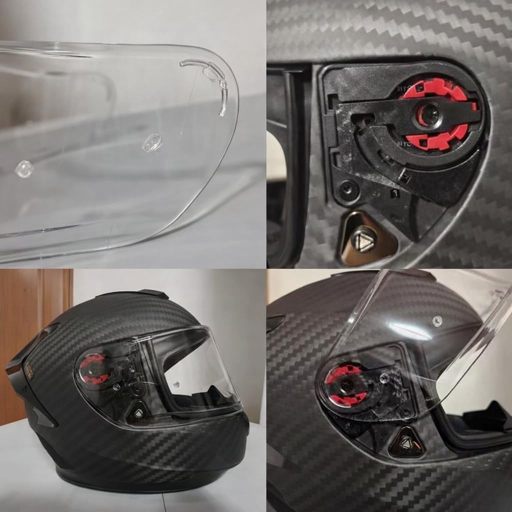 Sedici Strada 2 Visor Strada 3 Face Shield Helmet Visor Accessories Replacement for LS2 FF801 FF397 FT2 VECTOR (Sapphire Red)