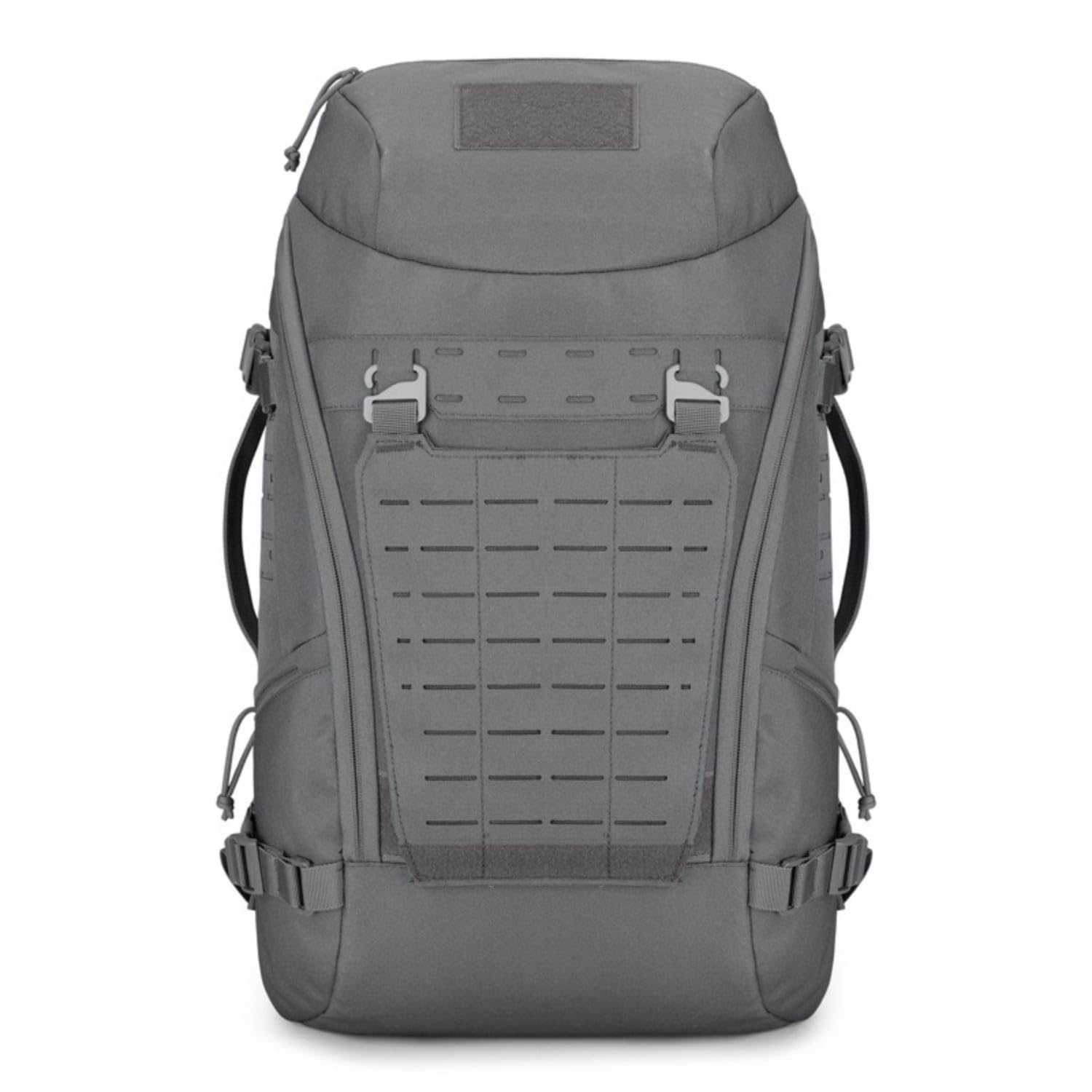 Compression Straps Hiking Backpack Padded Outdoor Backpack Zippered Daypack Structured for Hikers, Travelers, Commuters, Camping, Commuting, Gray-image-41