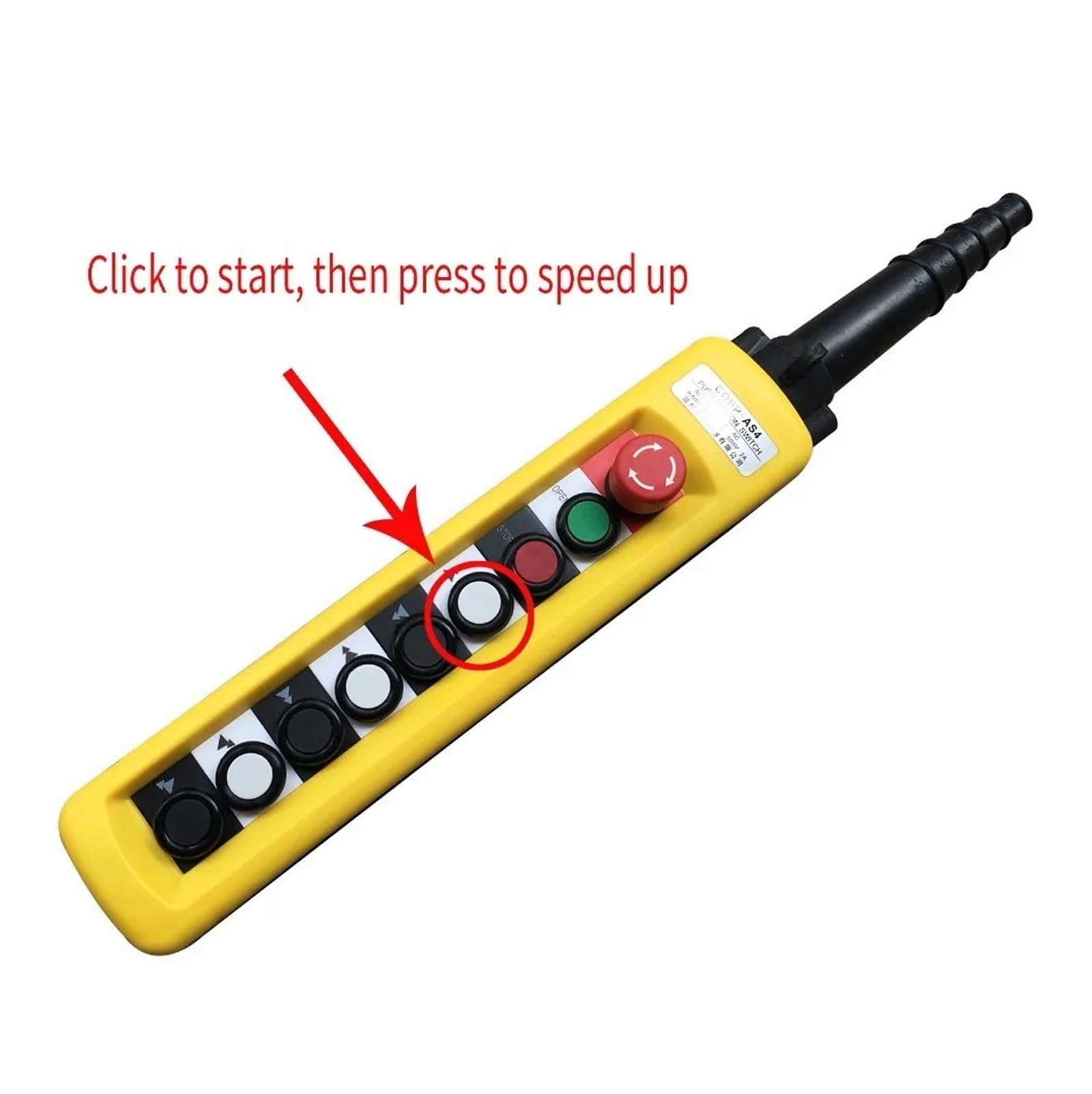 XAC-A8913 Motor-driven Gourd Lifting Button Control Switch Double Speed Crane Driving Remote Control Handle COBP-AS4 Controls switch