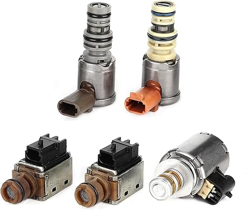 Miniatura 3 de Kit de solenoide de sisión, solenoide 4L60E, kit de solenoide de cambio 4L60E 5 piezas Heacy Duty Metal Amp Kit de válvula electromagnética de